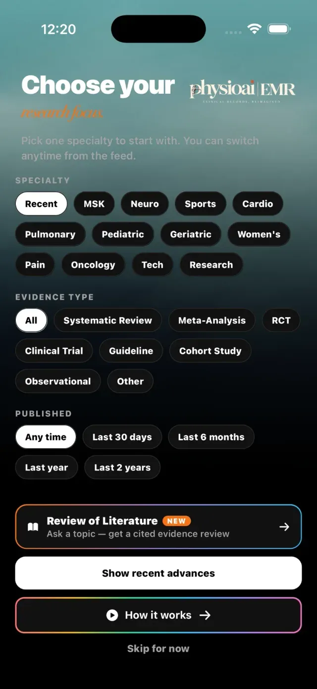 Choose your research focus